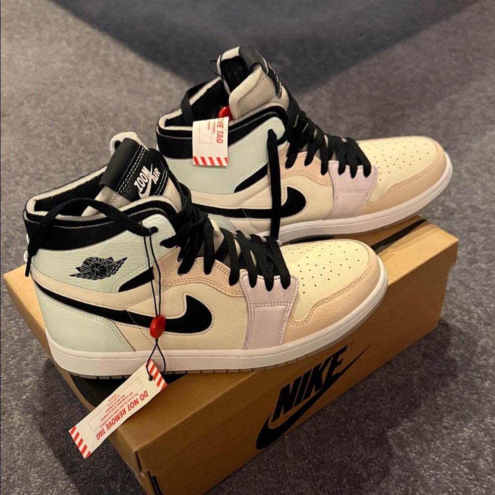 Nike High-Top Sneakers in Black and Tan